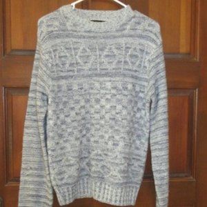 MEN'S Blue Gray Crewneck Sweater Pine State Large
